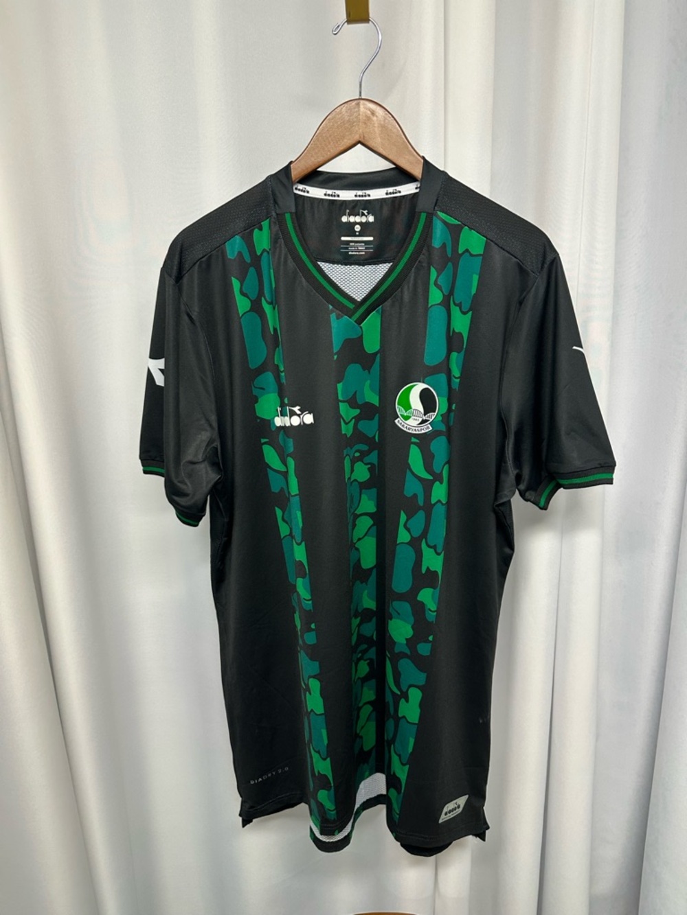 Diadora sakaryaspor turkey as 4th kit 2021-2022 jersey black green 4XL